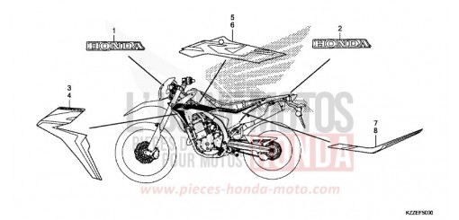 MARCA/STRISCIA (CRF250L/LA) CRF250LAH di 2017